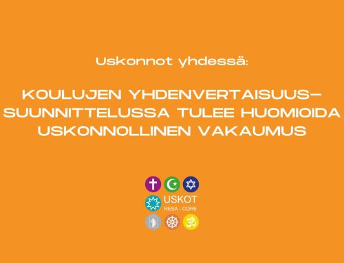 Koulujen yhdenvertaisuussuunnittelussa tulee huomioida uskonnollinen vakaumus