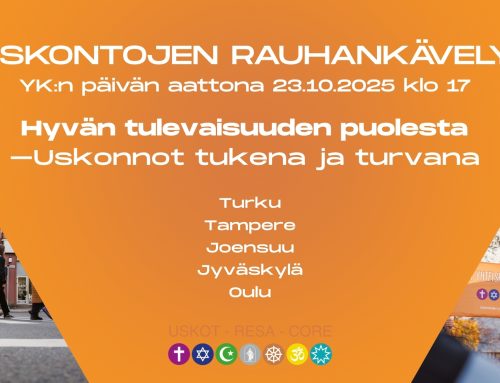 Hyvän tulevaisuuden puolesta – Rauhankävelyt YK:n päivän aattona 23.10.2025