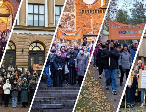 Uskontojen rauhankävelyt 23.10. hyvän tulevaisuuden puolesta